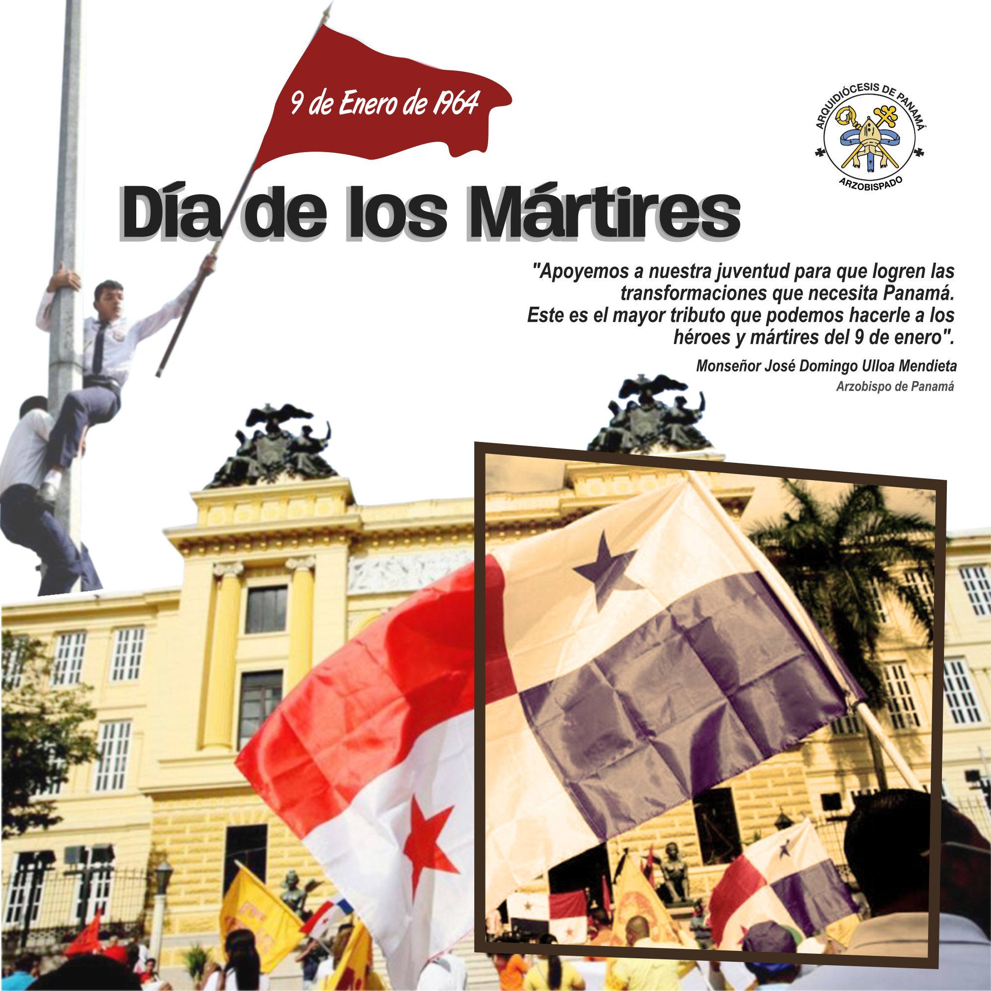 Mensaje del Arzobispo al conmemorarse la gesta del 9 de enero de 1964