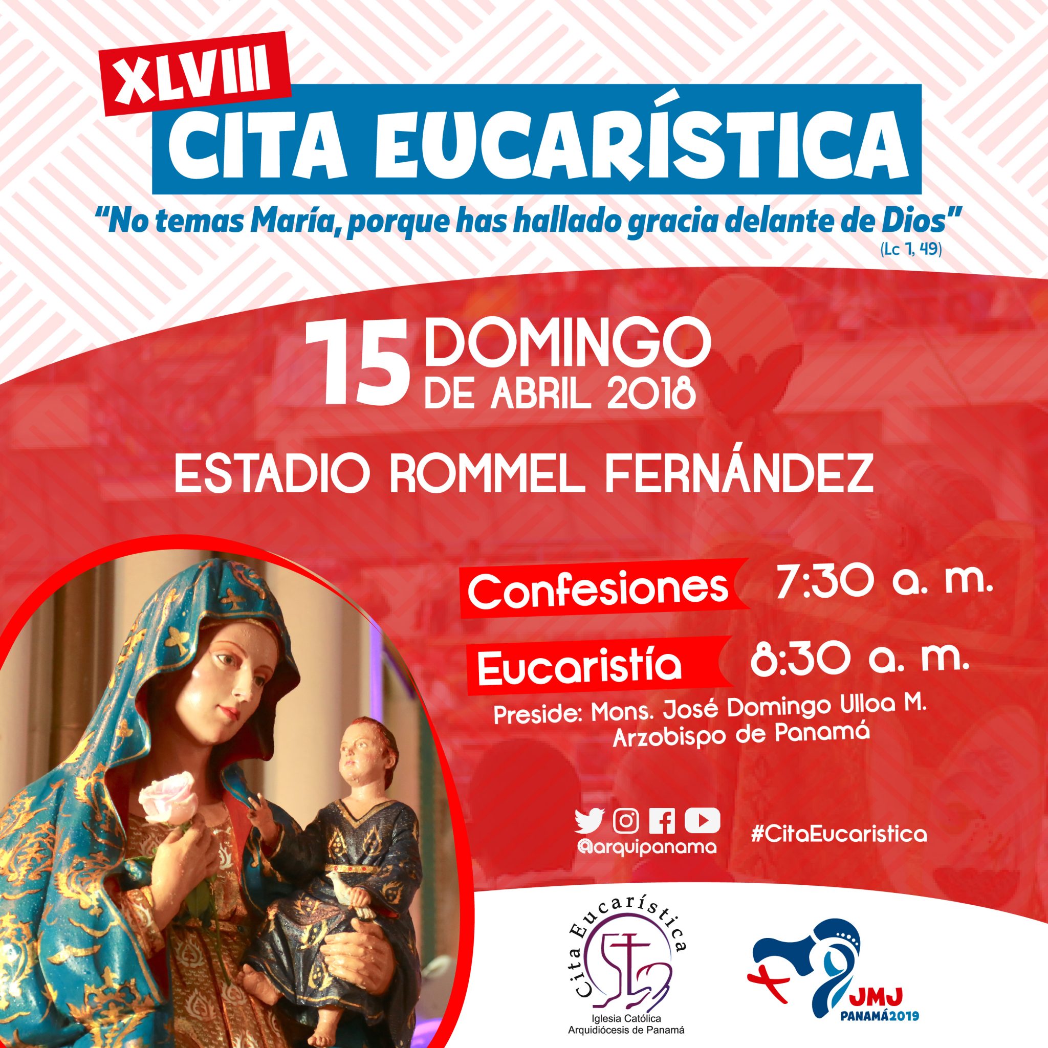 Este sábado 14 y domingo 15 de abril Gran Vigilia Juvenil y Cita Eucarística con sabor a JMJ